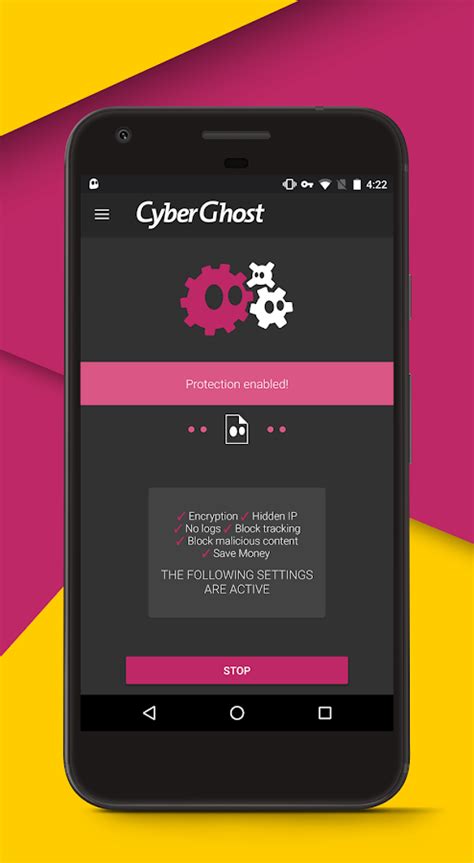 cyberghost vpn android app